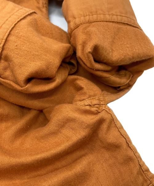 ISSEY MIYAKE（イッセイミヤケ）ISSEY MIYAKE (イッセイミヤケ) コットンガーゼバンドカラーシャツ/Cotton Band Collar Shirt オレンジ サイズ:Mの古着・服飾アイテム
