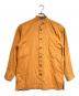 ISSEY MIYAKE（イッセイミヤケ）の古着「コットンガーゼバンドカラーシャツ/Cotton Band Collar Shirt」｜オレンジ