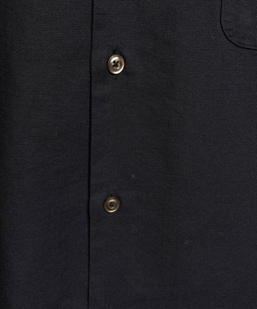 nanamica（ナナミカ）nanamica (ナナミカ) OPEN COLLAR PANAMA S/S SHIRT/オープンカラーパナマショートスリーブシャツ ネイビー サイズ:XSの古着・服飾アイテム