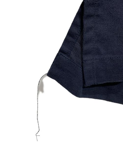 nanamica（ナナミカ）nanamica (ナナミカ) OPEN COLLAR PANAMA S/S SHIRT/オープンカラーパナマショートスリーブシャツ ネイビー サイズ:XSの古着・服飾アイテム