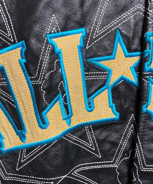 JH Design（ジェイエイチデザイン）JH Design (ジェイエイチデザイン) 00'S ワッペンレザースタジャン/Leather Varsity Jacket with Patches ブラック サイズ:3XLの古着・服飾アイテム