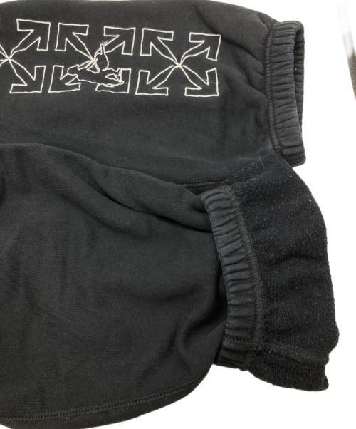 OFFWHITE（オフホワイト）OFFWHITE (オフホワイト) アロー刺繍スウェット パンツ ブラック サイズ:Sの古着・服飾アイテム