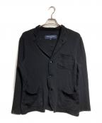 COMME des GARCONS HOMMEコムデギャルソン オム）の古着「インサイドアウトニットジャケット/Inside-Out Knit Jacket」｜ブラック
