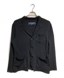 COMME des GARCONS HOMME（コムデギャルソン オム）の古着「インサイドアウトニットジャケット/Inside-Out Knit Jacket」｜ブラック