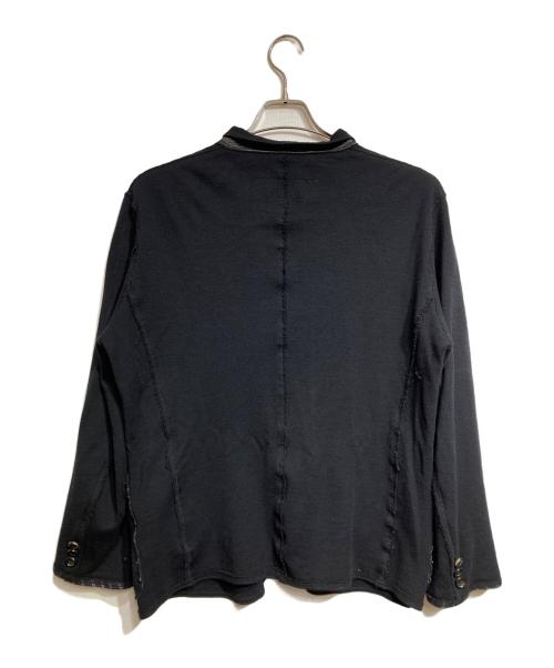 COMME des GARCONS HOMME（コムデギャルソン オム）COMME des GARCONS HOMME (コムデギャルソン オム) インサイドアウトニットジャケット/Inside-Out Knit Jacket ブラック サイズ:Sの古着・服飾アイテム