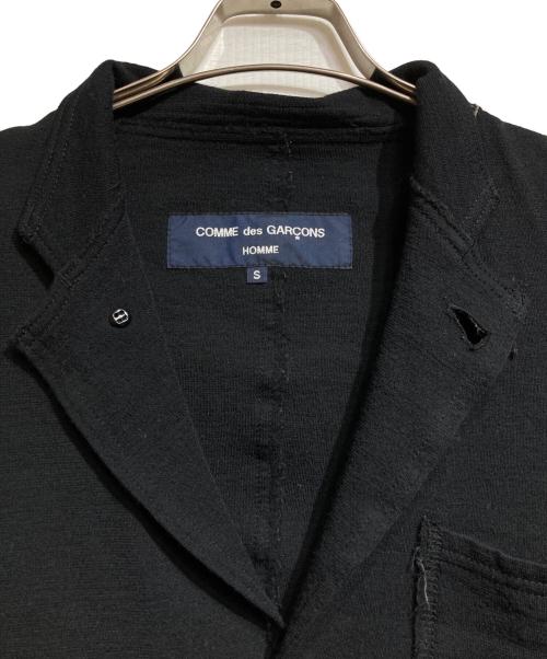 COMME des GARCONS HOMME（コムデギャルソン オム）COMME des GARCONS HOMME (コムデギャルソン オム) インサイドアウトニットジャケット/Inside-Out Knit Jacket ブラック サイズ:Sの古着・服飾アイテム