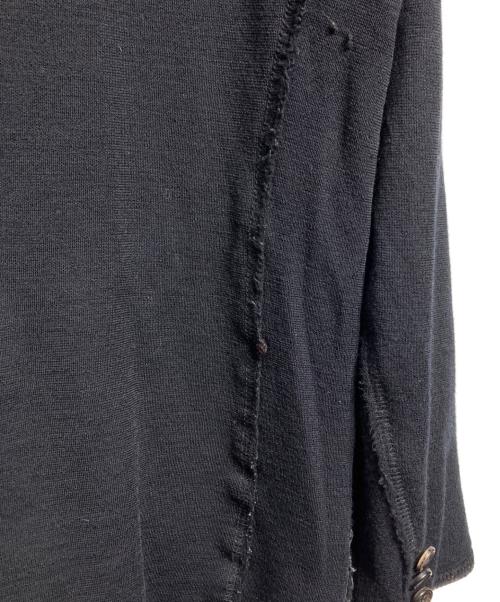 COMME des GARCONS HOMME（コムデギャルソン オム）COMME des GARCONS HOMME (コムデギャルソン オム) インサイドアウトニットジャケット/Inside-Out Knit Jacket ブラック サイズ:Sの古着・服飾アイテム