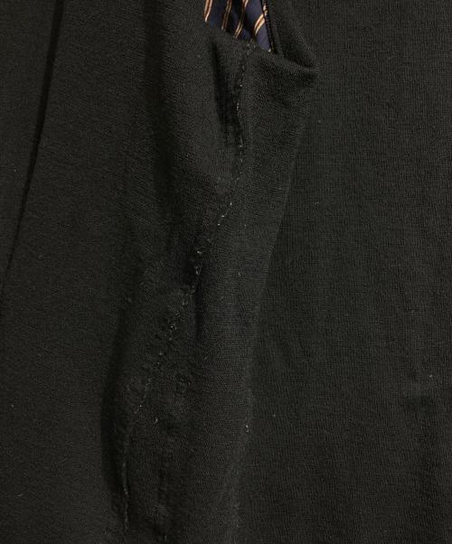 COMME des GARCONS HOMME（コムデギャルソン オム）COMME des GARCONS HOMME (コムデギャルソン オム) インサイドアウトニットジャケット/Inside-Out Knit Jacket ブラック サイズ:Sの古着・服飾アイテム