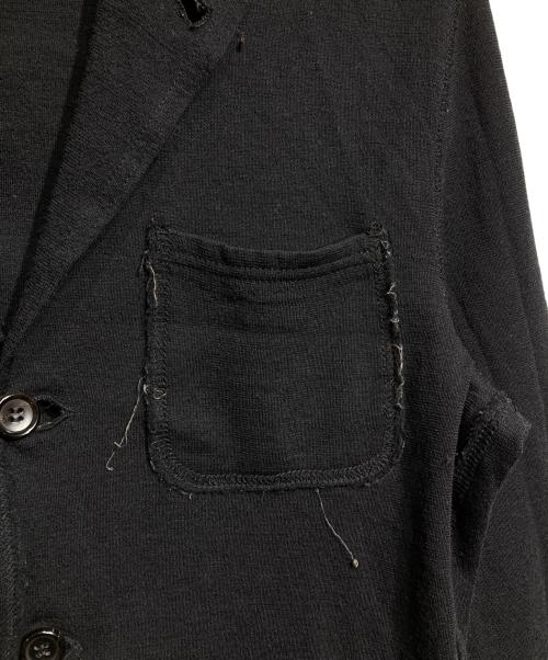 COMME des GARCONS HOMME（コムデギャルソン オム）COMME des GARCONS HOMME (コムデギャルソン オム) インサイドアウトニットジャケット/Inside-Out Knit Jacket ブラック サイズ:Sの古着・服飾アイテム
