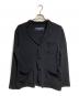 COMME des GARCONS HOMME（コムデギャルソン オム）の古着「インサイドアウトニットジャケット/Inside-Out Knit Jacket」｜ブラック