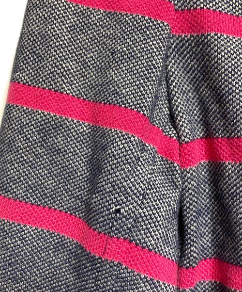 COMME des GARCONS HOMME（コムデギャルソン オム）COMME des GARCONS HOMME (コムデギャルソン オム) 鹿の子ボーダージャケット/Border Jacket ピンク×グレー サイズ:XSの古着・服飾アイテム