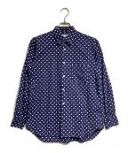COMME des GARCONSコムデギャルソン）の古着「ドットシャツ/Dot Shirt」｜ネイビー