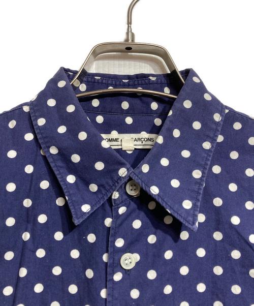COMME des GARCONS（コムデギャルソン）COMME des GARCONS (コムデギャルソン) ドットシャツ/Dot Shirt ネイビー サイズ:Sの古着・服飾アイテム