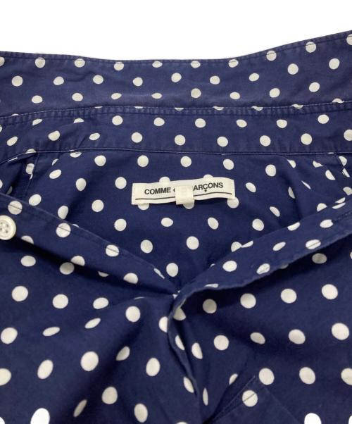COMME des GARCONS（コムデギャルソン）COMME des GARCONS (コムデギャルソン) ドットシャツ/Dot Shirt ネイビー サイズ:Sの古着・服飾アイテム