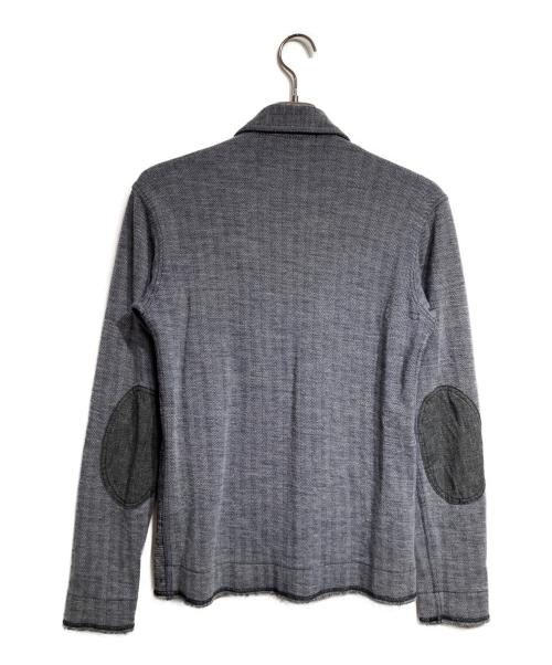 COMME des GARCONS JUNYA WATANABE MAN（コム デ ギャルソン ジュンヤ ワタナベ マン）COMME des GARCONS JUNYA WATANABE MAN (コム デ ギャルソン ジュンヤ ワタナベ マン) Elbow Patch Zip Wool Jacket/エルボーパッチジップウールジャケット グレー サイズ:Sの古着・服飾アイテム