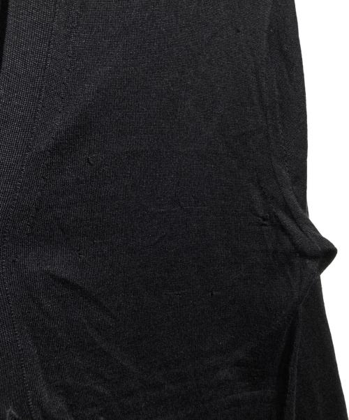 COMME des GARCONS HOMME（コムデギャルソン オム）COMME des GARCONS HOMME (コムデギャルソン オム) エルボーパッチカシミヤシルクカーディガン/Elbow-patch cashmere-silk cardigan ブラック サイズ:Mの古着・服飾アイテム