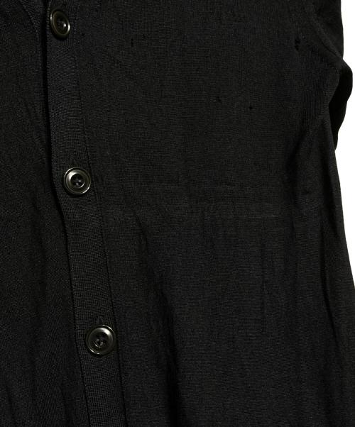 COMME des GARCONS HOMME（コムデギャルソン オム）COMME des GARCONS HOMME (コムデギャルソン オム) エルボーパッチカシミヤシルクカーディガン/Elbow-patch cashmere-silk cardigan ブラック サイズ:Mの古着・服飾アイテム
