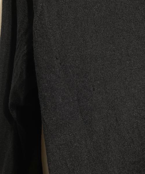 COMME des GARCONS HOMME（コムデギャルソン オム）COMME des GARCONS HOMME (コムデギャルソン オム) エルボーパッチカシミヤシルクカーディガン/Elbow-patch cashmere-silk cardigan ブラック サイズ:Mの古着・服飾アイテム
