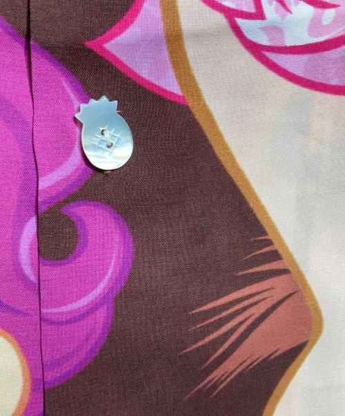 Sun Surf（サンサーフ）Sun Surf (サンサーフ) KEONI OF HAWAII TARA GIRLS ALOHA SHIRTS/アロハシャツ オレンジ×ブラウン サイズ:Sの古着・服飾アイテム