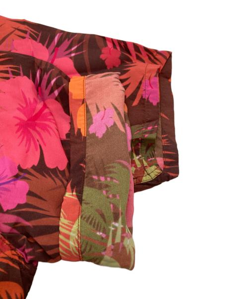 Sun Surf（サンサーフ）Sun Surf (サンサーフ) KEONI OF HAWAII TARA GIRLS ALOHA SHIRTS/アロハシャツ オレンジ×ブラウン サイズ:Sの古着・服飾アイテム