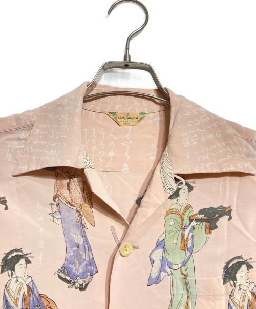 Sun Surf（サンサーフ）Sun Surf (サンサーフ) 浮世絵レーヨンシャツ/Ukiyo-e Rayon Shirt ピンク サイズ:Sの古着・服飾アイテム