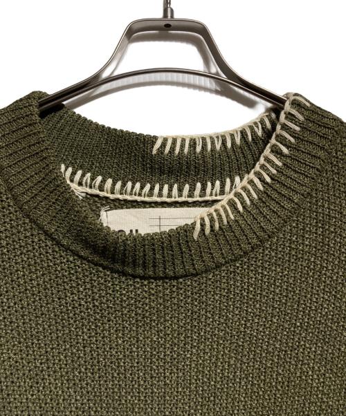 OUAT（オーユーエーティー）OUAT (オーユーエーティー) 和紙サマーニットワンピ/Washi paper summer knit dress グリーンの古着・服飾アイテム