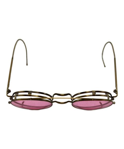 Trad（トラッド）Trad (トラッド) サングラス/sunglasses レッド×ゴールド サイズ:46□24-162の古着・服飾アイテム