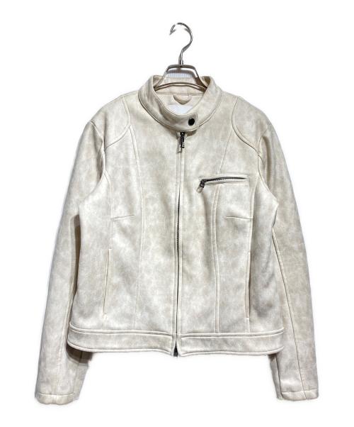 Desigual（デシグアル）Desigual (デシグアル) マオカラーのジャケット/Jacket アイボリー サイズ:Lの古着・服飾アイテム