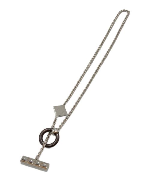 HERMES（エルメス）HERMES (エルメス) メドールXOネックレス/Hermès Medor XO Necklace シルバー×ブルーの古着・服飾アイテム