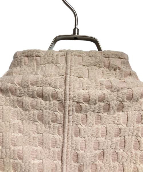 GIORGIO ARMANI（ジョルジオアルマーニ）GIORGIO ARMANI (ジョルジオアルマーニ) ニットジャガードジャケット/Knit Jacquard Jacket ピンク サイズ:38の古着・服飾アイテム