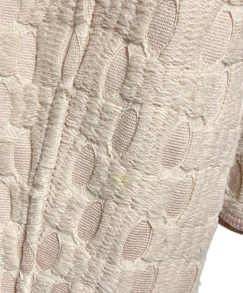 GIORGIO ARMANI（ジョルジオアルマーニ）GIORGIO ARMANI (ジョルジオアルマーニ) ニットジャガードジャケット/Knit Jacquard Jacket ピンク サイズ:38の古着・服飾アイテム
