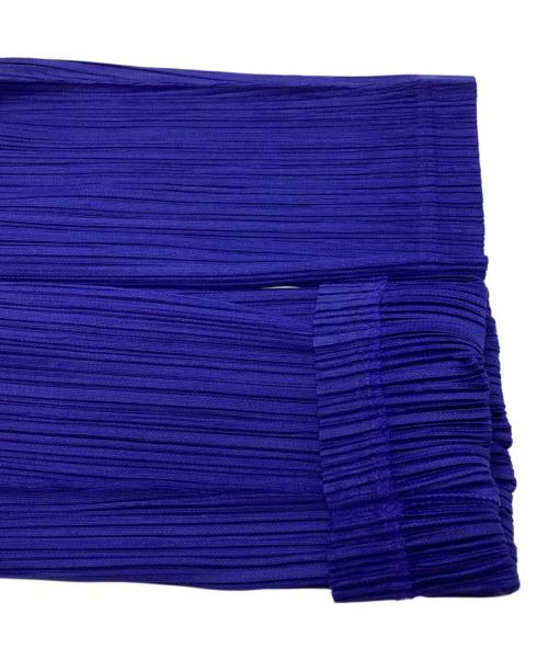 PLEATS PLEASE（プリーツプリーズ）PLEATS PLEASE (プリーツプリーズ) プリーツストレートパンツ/Pleated straight pants パープル サイズ:1の古着・服飾アイテム