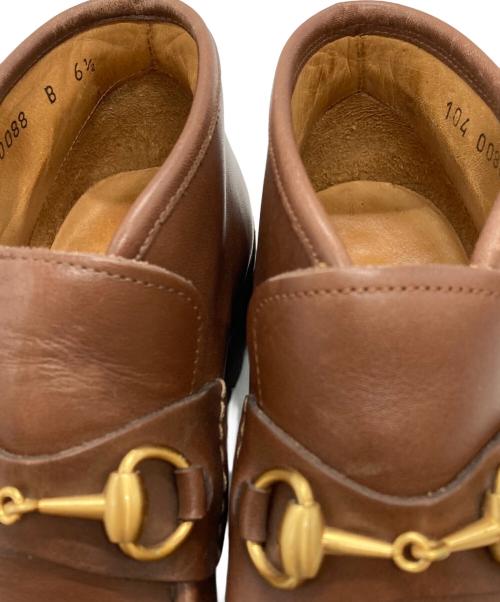 GUCCI（グッチ）GUCCI (グッチ) ホースビットチャッカブーツ/horsebit chukka boots ブラウン サイズ:6・1/2の古着・服飾アイテム