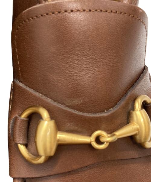GUCCI（グッチ）GUCCI (グッチ) ホースビットチャッカブーツ/horsebit chukka boots ブラウン サイズ:6・1/2の古着・服飾アイテム