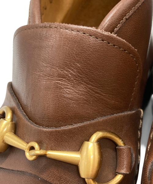 GUCCI（グッチ）GUCCI (グッチ) ホースビットチャッカブーツ/horsebit chukka boots ブラウン サイズ:6・1/2の古着・服飾アイテム