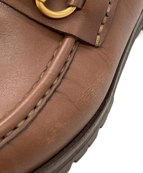 GUCCI（グッチ）GUCCI (グッチ) ホースビットチャッカブーツ/horsebit chukka boots ブラウン サイズ:6・1/2の古着・服飾アイテム