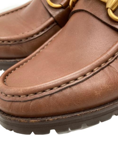 GUCCI（グッチ）GUCCI (グッチ) ホースビットチャッカブーツ/horsebit chukka boots ブラウン サイズ:6・1/2の古着・服飾アイテム
