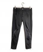 MARITHE+FRANCOIS GIRBAUDマリテフランソワジルボー）の古着「ボンテージフレアパンツ/Bondage Flare Pants」｜ブラック