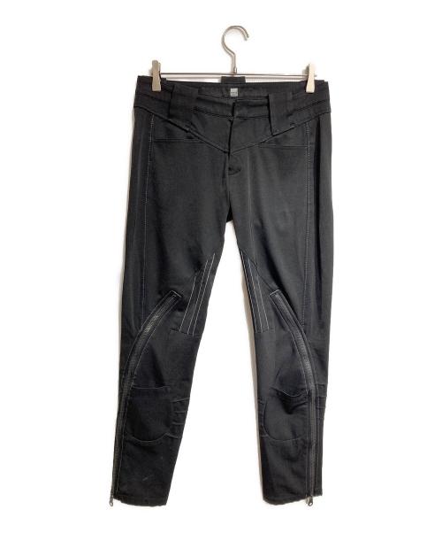 MARITHE+FRANCOIS GIRBAUD（マリテフランソワジルボー）MARITHE+FRANCOIS GIRBAUD (マリテフランソワジルボー) ボンテージフレアパンツ/Bondage Flare Pants ブラック サイズ:Lの古着・服飾アイテム