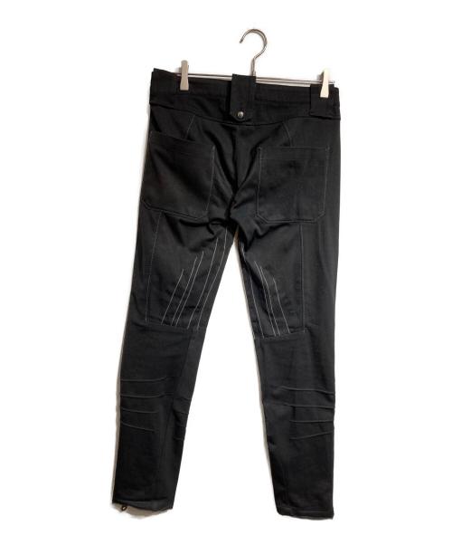 MARITHE+FRANCOIS GIRBAUD（マリテフランソワジルボー）MARITHE+FRANCOIS GIRBAUD (マリテフランソワジルボー) ボンテージフレアパンツ/Bondage Flare Pants ブラック サイズ:Lの古着・服飾アイテム