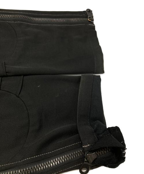 MARITHE+FRANCOIS GIRBAUD（マリテフランソワジルボー）MARITHE+FRANCOIS GIRBAUD (マリテフランソワジルボー) ボンテージフレアパンツ/Bondage Flare Pants ブラック サイズ:Lの古着・服飾アイテム
