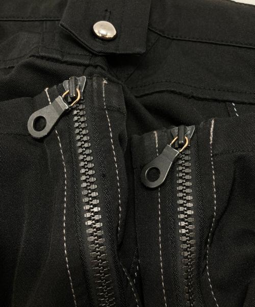 MARITHE+FRANCOIS GIRBAUD（マリテフランソワジルボー）MARITHE+FRANCOIS GIRBAUD (マリテフランソワジルボー) ボンテージフレアパンツ/Bondage Flare Pants ブラック サイズ:Lの古着・服飾アイテム