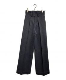 sacai（サカイ）の古着「ラメツイードバギースラックス/Metallic-thread tweed baggy slacks」｜グレー