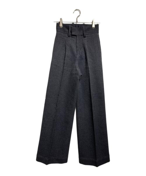 sacai（サカイ）sacai (サカイ) ラメツイードバギースラックス/Metallic-thread tweed baggy slacks グレー サイズ:1の古着・服飾アイテム