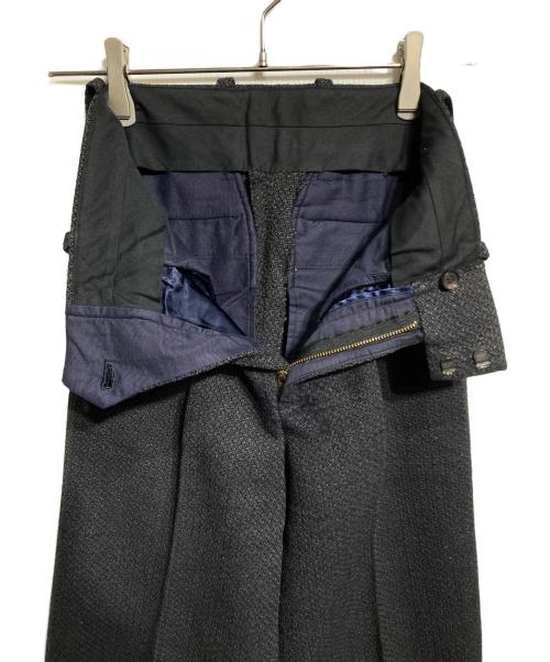 sacai（サカイ）sacai (サカイ) ラメツイードバギースラックス/Metallic-thread tweed baggy slacks グレー サイズ:1の古着・服飾アイテム