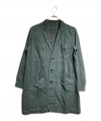 UNDERCOVERISMアンダーカバーイズム）の古着「バック刺繍HBTアトリエコート/Atelier Coat」｜ブラック