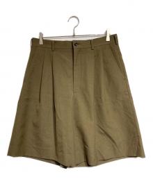 COMME des GARCONS HOMME PLUS（コムデギャルソンオムプリュス）の古着「2タックウールバギーショーツ/Double-Pleated Wool Baggy Shorts」｜ブラウン