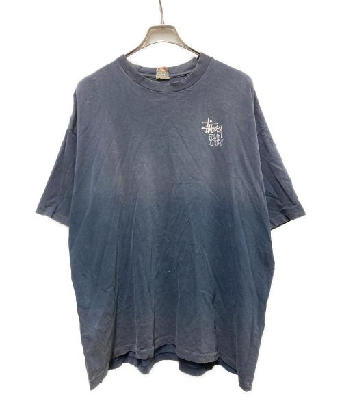 stussy（ステューシー）stussy (ステューシー) STUSNICS RECORD Tee ネイビー サイズ:2Xの古着・服飾アイテム