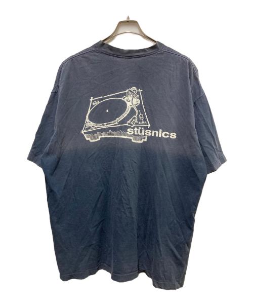 stussy（ステューシー）stussy (ステューシー) STUSNICS RECORD Tee ネイビー サイズ:2Xの古着・服飾アイテム