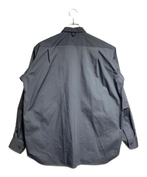 DAIWA PIER39（ダイワ ピア39）DAIWA PIER39 (ダイワ ピア39) TECH REGULAR STRIPE SHIRT L/S/テックレギュラーストライプシャツ グレー サイズ:Sの古着・服飾アイテム